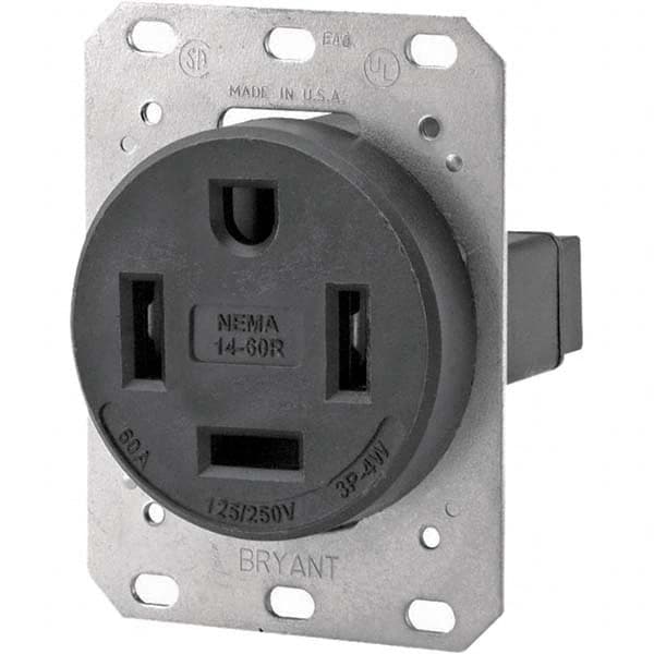 Bryant Electric - Straight Blade Receptacles Receptacle Type: Single Receptacle Grade: Industrial - Exact Tooling