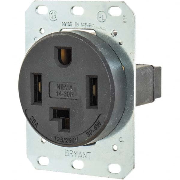 Bryant Electric - Straight Blade Receptacles Receptacle Type: Single Receptacle Grade: Industrial - Exact Tooling