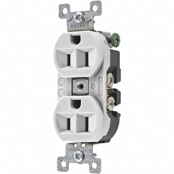 Bryant Electric - Straight Blade Receptacles Receptacle Type: Duplex Receptacle Grade: Specification - Exact Tooling