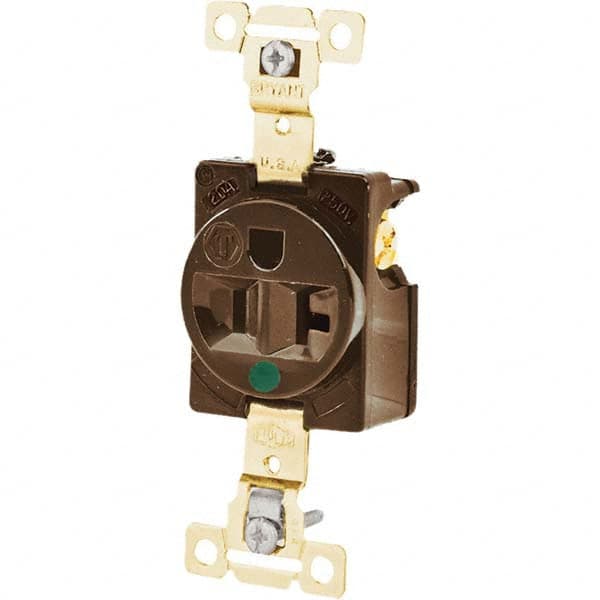 Bryant Electric - Straight Blade Receptacles Receptacle Type: Single Receptacle Grade: Hospital - Exact Tooling