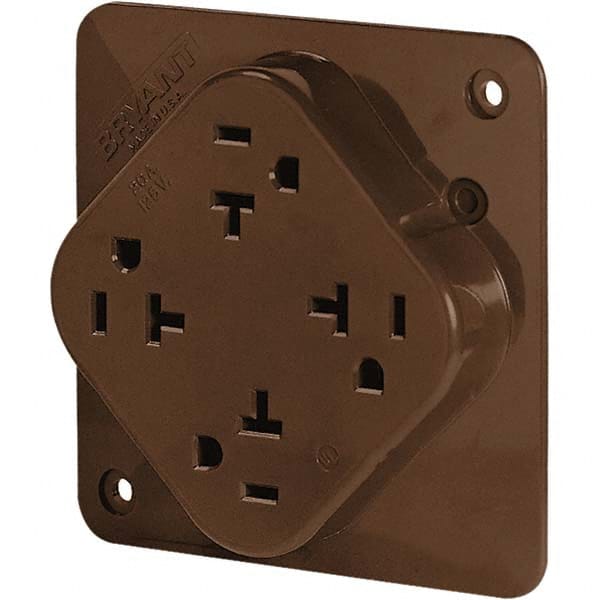 Bryant Electric - Straight Blade Receptacles Receptacle Type: Fourplex Receptacle Grade: Industrial - Exact Tooling