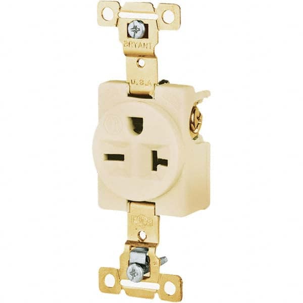 Bryant Electric - Straight Blade Receptacles Receptacle Type: Single Receptacle Grade: Industrial - Exact Tooling