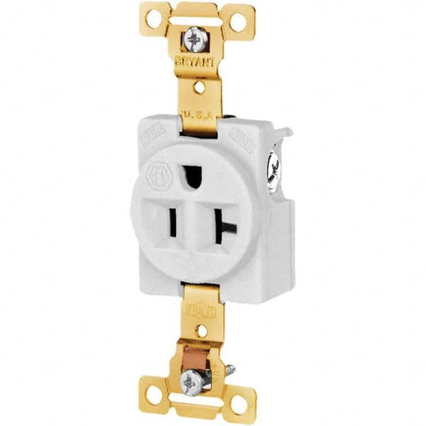 Bryant Electric - Straight Blade Receptacles Receptacle Type: Single Receptacle Grade: Industrial - Exact Tooling