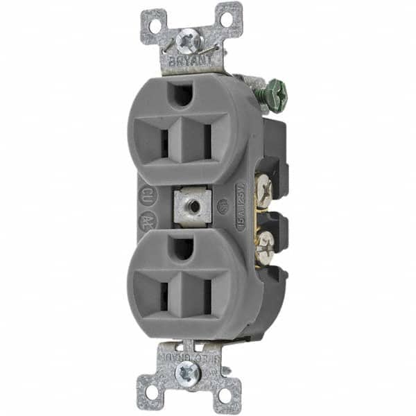 Bryant Electric - Straight Blade Receptacles Receptacle Type: Duplex Receptacle Grade: Specification - Exact Tooling
