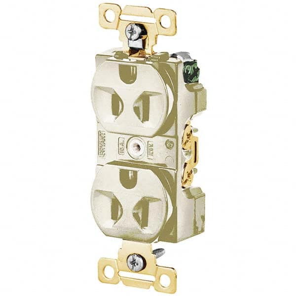Bryant Electric - Straight Blade Receptacles Receptacle Type: Duplex Receptacle Grade: Industrial - Exact Tooling