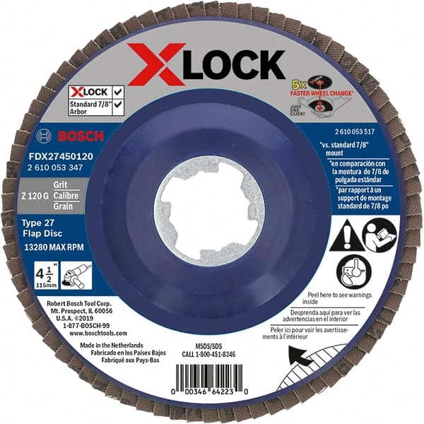 Bosch - Flap Discs Abrasive Type: Coated Flap Disc Type: Type 27 - Exact Tooling