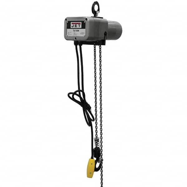 Jet - Electric Hoists Type: Electric Hoist Load Capacity (Ton): 1/8 - Exact Tooling