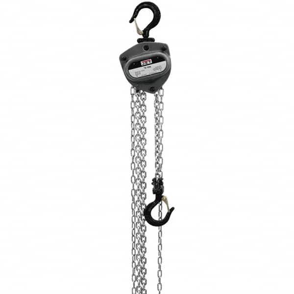 Jet - 500 Lb Capacity, 70' Lift Height, Manual Chain Hoist - Exact Tooling