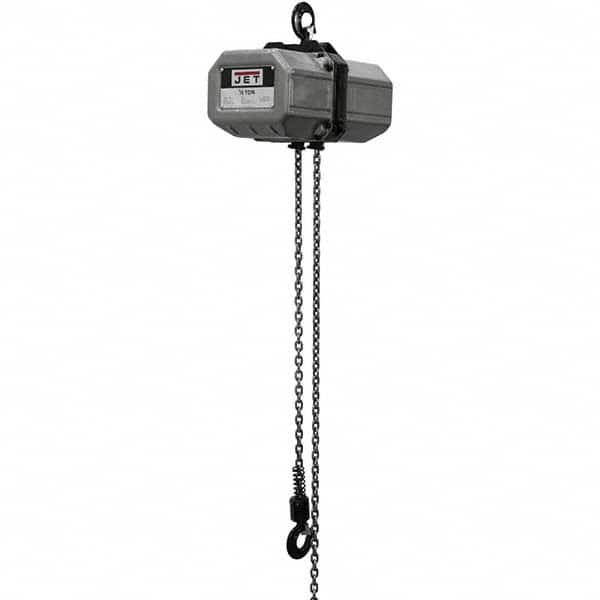 Jet - Electric Hoists Type: Electric Hoist Load Capacity (Ton): 1 - Exact Tooling