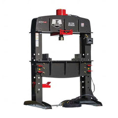 Edwards Manufacturing - Shop Presses; Power Type: Electric ; Pressure (Ton): 60 ; Stroke (Inch): 12-1/4 ; Table Length (Inch): 39-1/4 ; Table Depth (Inch): 42 ; Voltage: 230 - Exact Tooling