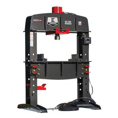 Edwards Manufacturing - Shop Presses; Power Type: Electric ; Pressure (Ton): 60 ; Stroke (Inch): 12-1/4 ; Table Length (Inch): 39-1/4 ; Table Depth (Inch): 42 ; Voltage: 230 - Exact Tooling