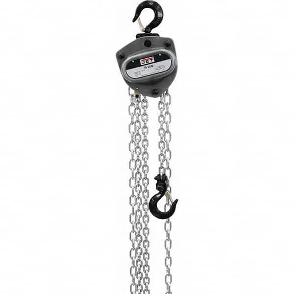 Jet - 1,000 Lb Capacity, 80' Lift Height, Manual Chain Hoist - Exact Tooling