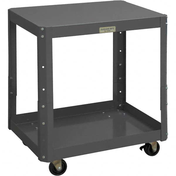 Durham - Stationary Work Benches, Tables Type: Machine Work Table Top Material: 16 Gauge Steel - Exact Tooling