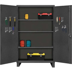 Durham - 3 Shelf Pegboard Storage Cabinet - Exact Tooling