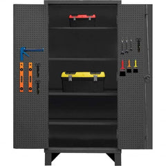 Durham - 4 Shelf Pegboard Storage Cabinet - Exact Tooling