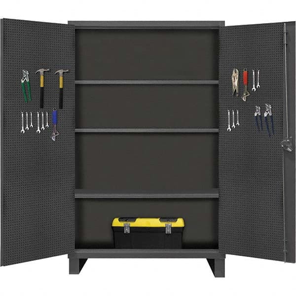 Durham - 3 Shelf Pegboard Storage Cabinet - Exact Tooling
