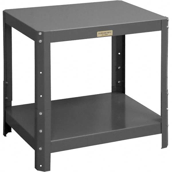 Durham - Stationary Work Benches, Tables Type: Machine Work Table Top Material: 16 Gauge Steel - Exact Tooling