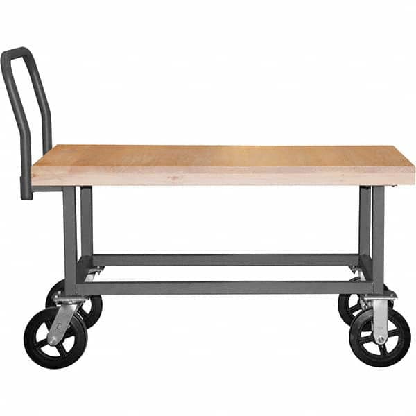 Durham - 1,800 Lb Capacity Work Height Platform Truck - Exact Tooling