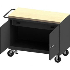 Durham - Mobile Work Benches Type: Cabinet Bench Length: 54-1/8 (Inch) - Exact Tooling