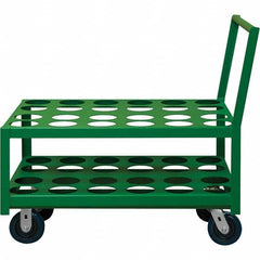 Durham - 1,400 Lb Capacity, 24-1/4" Wide x 39" Long x 37-1/2" High Medical Cylinder Cart - Exact Tooling