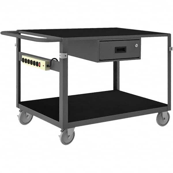 Durham - 1,000 Lb Capacity, 25-1/8" Wide x 42-11/16" Long x 34" High Instrument Cart - Exact Tooling