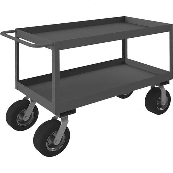 Durham - 1,200 Lb Capacity, 24-1/4" Wide x 54-1/4" Long x 36" High Service Cart - Exact Tooling