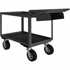 Durham - 1,200 Lb Capacity, 24-1/4" Wide x 64-3/8" Long x 38" High Mobile Cart - Exact Tooling