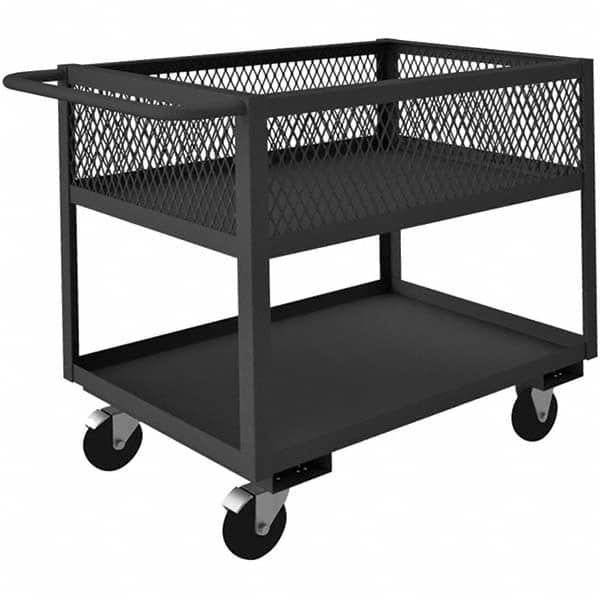 Durham - 1,400 Lb Capacity, 24-3/8" Wide x 42-1/4" Long x 35-1/8" High Heavy Duty Service Cart - Exact Tooling