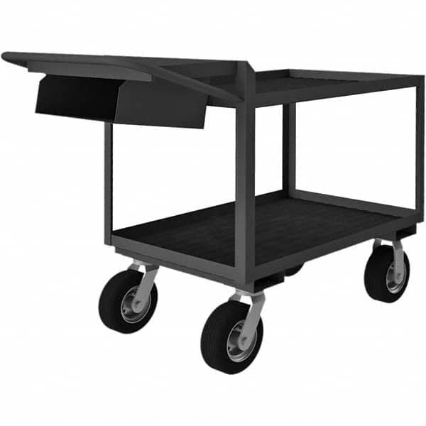 Durham - 1,200 Lb Capacity, 24-1/4" Wide x 52-3/8" Long x 38" High Mobile Cart - Exact Tooling