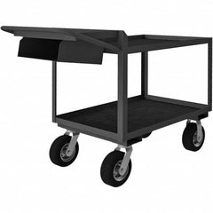 Durham - 1,200 Lb Capacity, 24-1/4" Wide x 52-3/8" Long x 38" High Mobile Cart - Exact Tooling