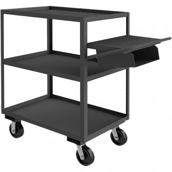 Durham - 3,600 Lb Capacity, 30-1/4" Wide x 76-3/8" Long x 48" High Order Picking Cart - Exact Tooling