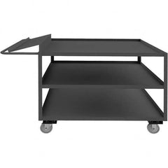 Durham - 1,200 Lb Capacity, 30-1/4" Wide x 87-1/4" Long x 40-11/16" High Order Picking Cart - Exact Tooling