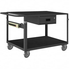 Durham - 1,000 Lb Capacity, 25-1/8" Wide x 42-11/16" Long x 34" High Instrument Cart - Exact Tooling