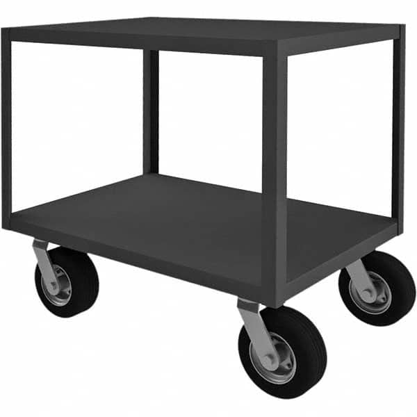 Durham - 1,200 Lb Capacity, 24-1/4" Wide x 36-1/4" Long x 34" High Instrument Cart - Exact Tooling