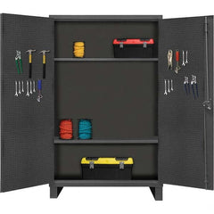 Durham - 2 Shelf Pegboard Storage Cabinet - Exact Tooling