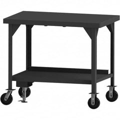 Durham - Mobile Work Benches Type: Heavy-Duty Workbench Length: 84 (Inch) - Exact Tooling