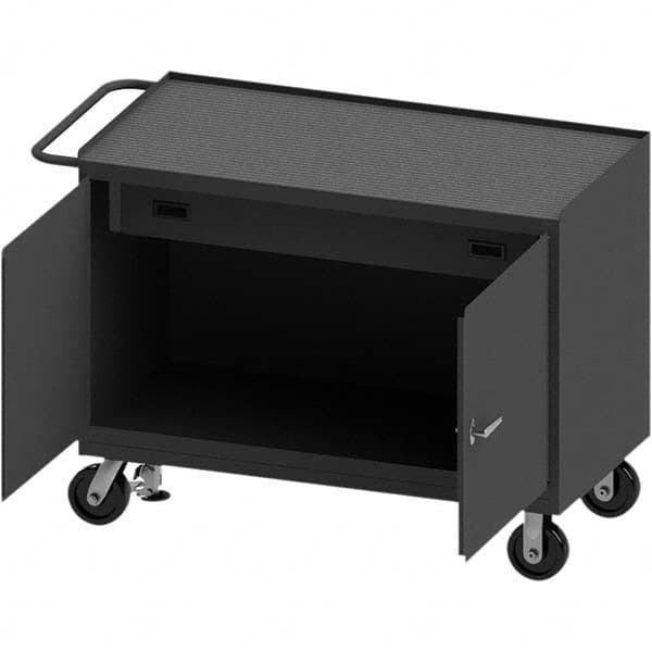 Durham - Mobile Work Benches Type: Cabinet Bench Length: 54-1/8 (Inch) - Exact Tooling