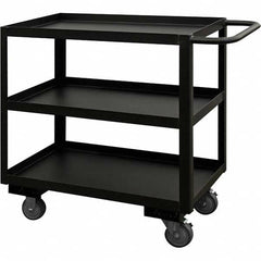 Durham - 1,200 Lb Capacity, 24-1/4" Wide x 54-1/4" Long x 33" High Heavy Duty Service Cart - Exact Tooling