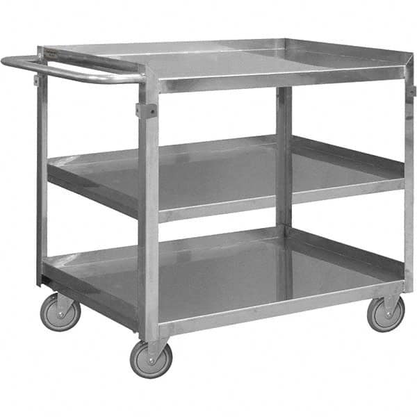 Durham - 600 Lb Capacity, 22-1/2" Wide x 42-7/16" Long x 34" High Mobile Cart - Exact Tooling