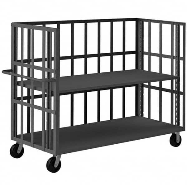 Durham - 3,000 Lb Capacity Open Portable Shelf Trucks - Exact Tooling
