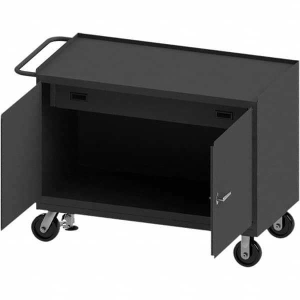 Durham - Mobile Work Benches Type: Cabinet Bench Length: 54-1/8 (Inch) - Exact Tooling