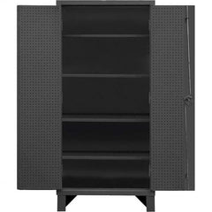 Durham - 4 Shelf Pegboard Storage Cabinet - Exact Tooling