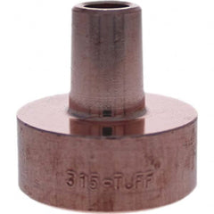Tuffaloy - Spot Welder Tips For Use With: 5RW Electrode Holder Type: Backup Electrode Round Face - Exact Tooling