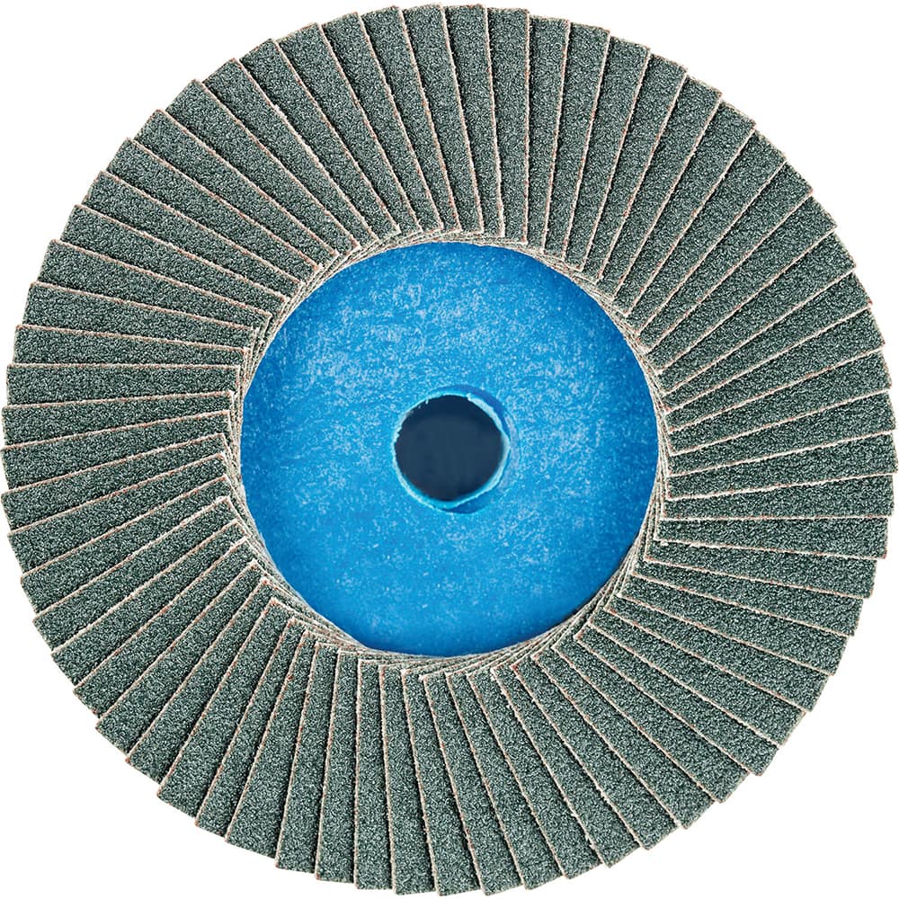 PFERD - Flap Discs; Abrasive Type: Coated ; Flap Disc Type: Compact ; Disc Diameter (Inch): 3 ; Abrasive Material: Zirconia Alumina ; Grit: 120 ; Attaching System: Quick Change Type CD - Exact Tooling