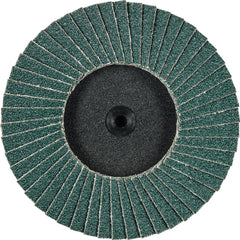 PFERD - Flap Discs; Abrasive Type: Coated ; Flap Disc Type: Compact ; Disc Diameter (Inch): 3 ; Abrasive Material: Zirconia Alumina ; Grit: 60 ; Attaching System: Quick Change Type CDR - Exact Tooling