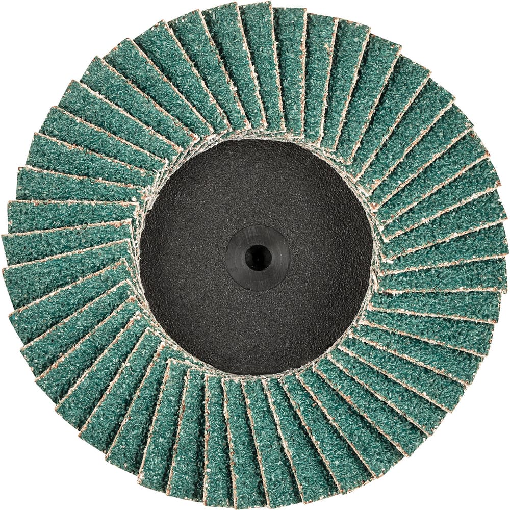 PFERD - Flap Discs; Abrasive Type: Coated ; Flap Disc Type: Compact ; Disc Diameter (Inch): 3 ; Abrasive Material: Zirconia Alumina ; Grit: 40 ; Attaching System: Quick Change Type CDR - Exact Tooling