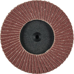 PFERD - Flap Discs; Abrasive Type: Coated ; Flap Disc Type: Type 27 ; Disc Diameter (Inch): 3 ; Abrasive Material: Aluminum Oxide ; Grit: 80 ; Attaching System: Quick Change Type CDR - Exact Tooling