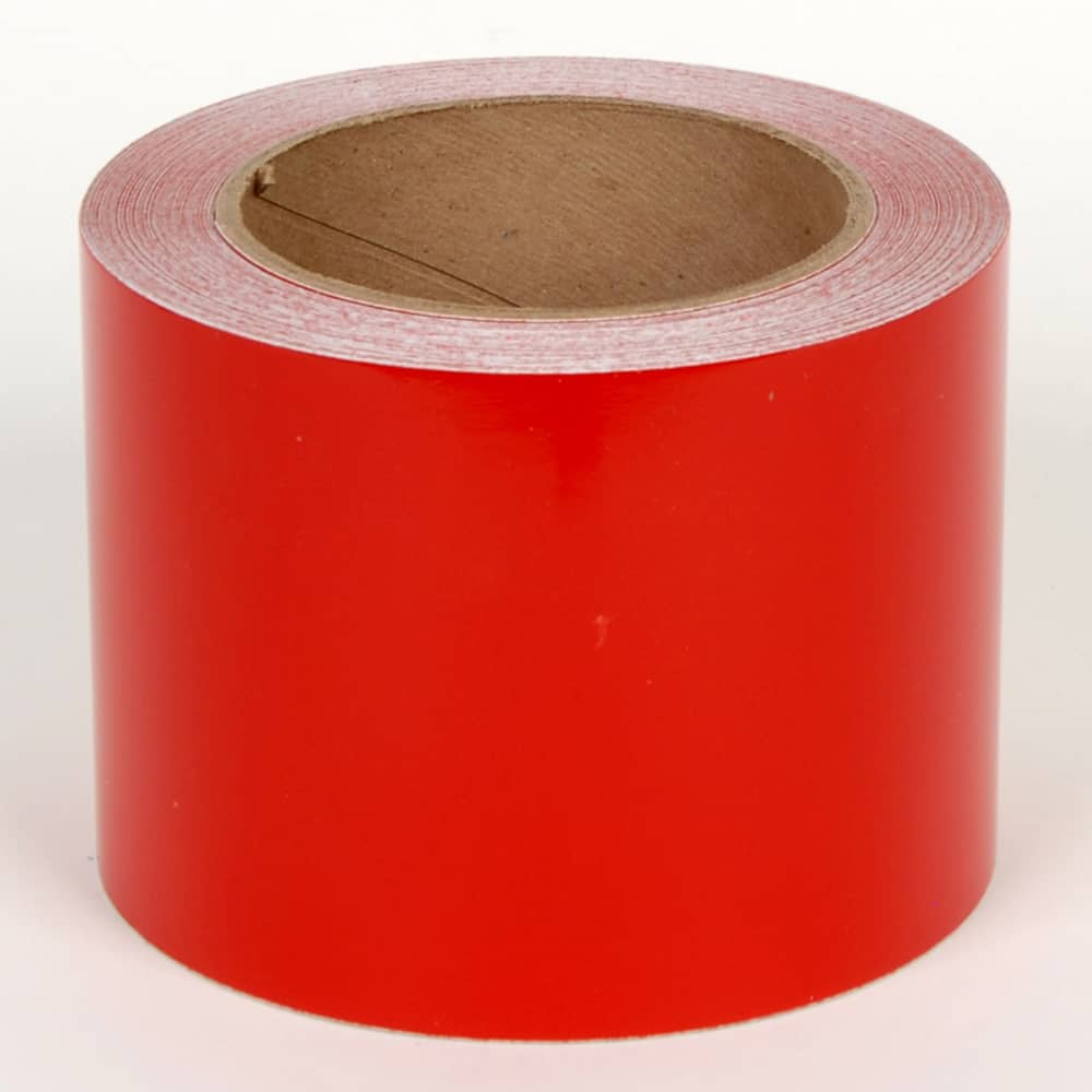 Cobra Systems - Labels, Ribbons & Tapes; Type: Vinyl Tape ; Color: Red ; For Use With: VNM8 ; Width (Inch): 5 ; Length (Feet): 75 ; Material: Vinyl - Exact Tooling
