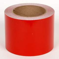 Cobra Systems - Labels, Ribbons & Tapes; Type: Vinyl Tape ; Color: Red ; For Use With: VNM8 ; Width (Inch): 5 ; Length (Feet): 75 ; Material: Vinyl - Exact Tooling