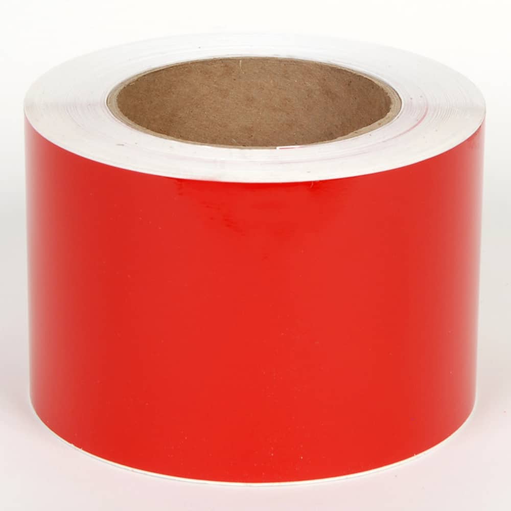 Cobra Systems - Labels, Ribbons & Tapes; Type: Vinyl Tape ; Color: Red ; For Use With: VNM8 ; Width (Inch): 4 ; Length (Feet): 150 ; Material: Vinyl - Exact Tooling